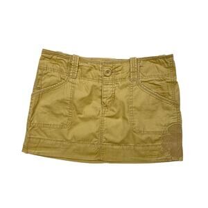 Y2k American Eagle Outfitters Khaki Cargo Mini Skirt